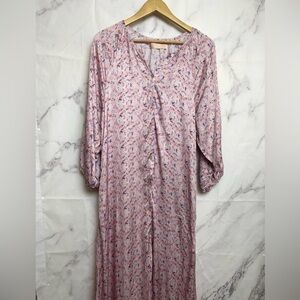 CALI Dreaming Button Down Floral Maxi Dress  - A11